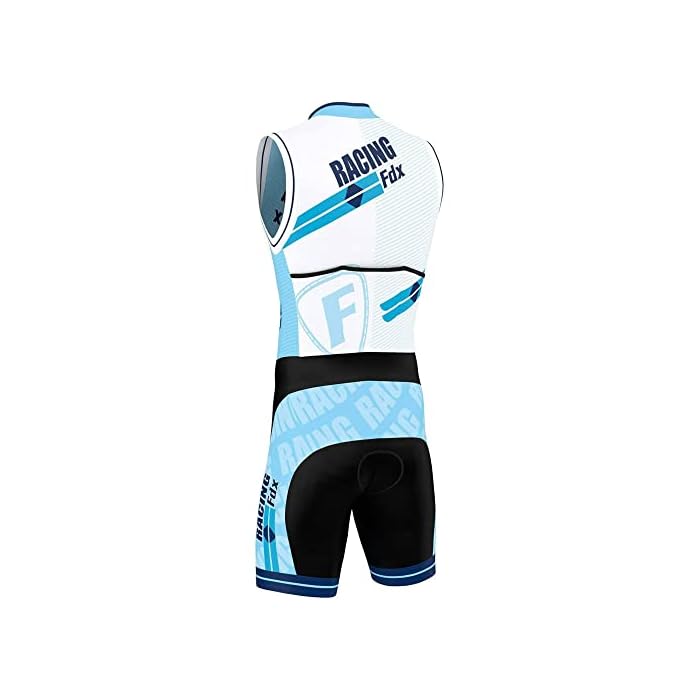 FDX Men Triathlon Tri Suit Padded Compression Running Swimming Cycling - Image 3