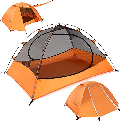 Image of Clostnature Lightweight Backpacking Tent - 1 /1.5 /2 /3 /4 /6 Person Ultralight Waterproof Camping Tent, 3 Season Large Size Easy Setup Tent for Family, Outdoor, Hiking and Mountaineering