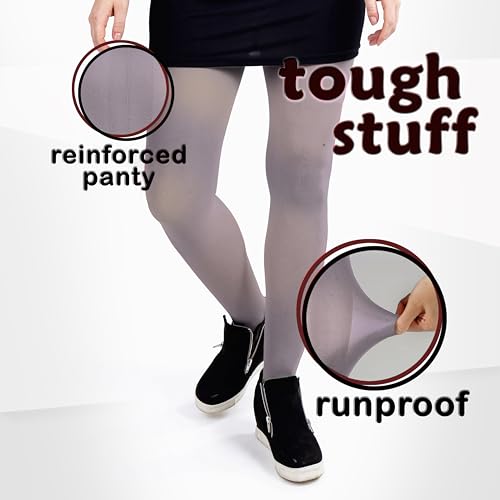 Image of Silky Toes Women's 60D Soft Opaque Tights 1-2 Pairs -Black White And Colored Stockings for Women