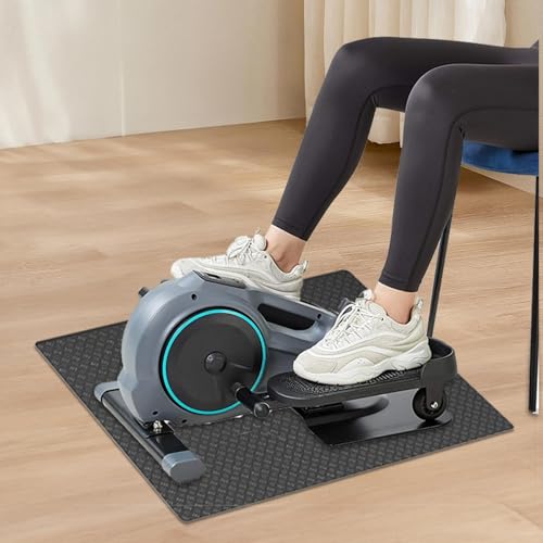 Treadmill Mat, Noise Reduction Exercise Equipment Mat, Workout Floor Protector, Silicone Material, Anti-Slip, Protects Carpet & Hardwood, 16.93x23.62 Inches - Afbeelding 5
