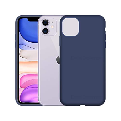Image of Case Creation Luxurious og Series for Apple iPhone 11 case Cover,Anti-Dirty Slim case Frosted Matte Cute Candy TPU Raised Bezel (Splash of Color) Back Cover for iPhone 11 -Navy Blue