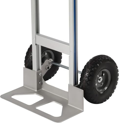 Carretilla plegable de mano de aluminio con ruedas de goma 500 lb miniatura 5