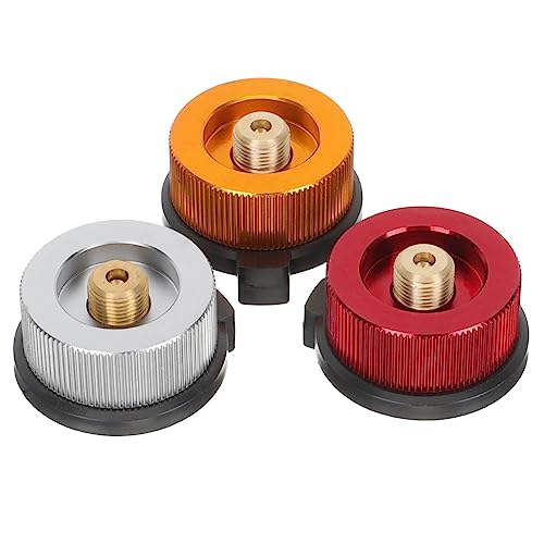 HEMOTON 3Piezas Adaptadores De para Camping Convertidores De Gas Resistentes Al Conectores para Estufas De Exterior y Hornillos De Camping