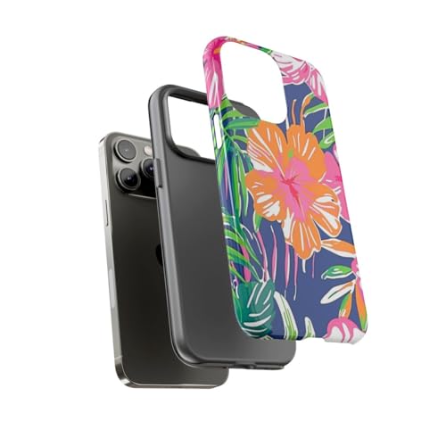 Coque iPhone 14 Pro Max anti-rayures motif végétal brillant robuste - 3