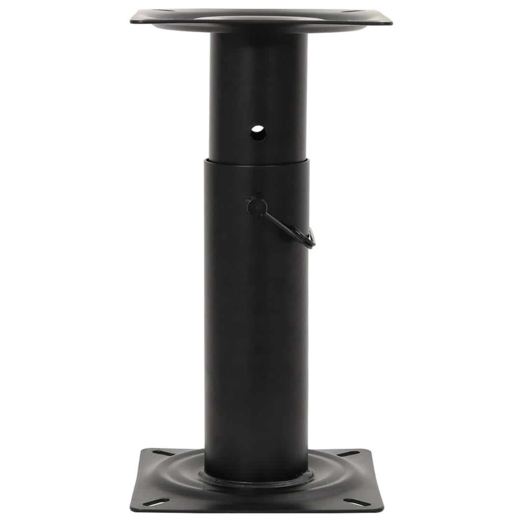Set di 2 sedili per barca, pieghevole, grigio, 48 x 51 x 41 cm | Altezza regolabile 28-45,5 cm, base in acciaio verniciato a polvere, manico in acciaio inox, compatibile universalmente