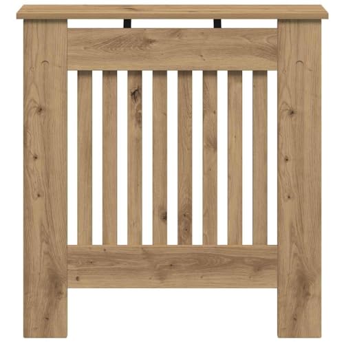 Miniatura 7 de Vidaxl Cubierta De Radiador Roble Artesanal 78 X 19 X 81,5 Cm, Cubierta Moderna Para Radiador Rectangular, Diseño Decorativo, Madera Segura, Ideal Para El Hogar