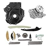 Wisontorr Car Timing Chain Sprocket Kit, Engine Timing Cover & Camshaft Bridge Bracket Replacement for A-udi A4 TT V-W J-etta Ti-guan GTI Passat