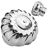 Schornsteinaufsatz Edelstahl Lüftungsaufsatz 160 Mm 300mm Drehbarer Kugelaufsatz, Turbo Kaminaufsatz, Drehbarer Ofenrohr Abdeckung(400mm/15.75in)