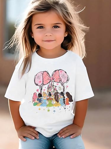 Image of Magic Kingdom Shirt for Girls - Princess Magical Shirts Cute Graphic Kids Toddler Holiday Vacation Tee Top
