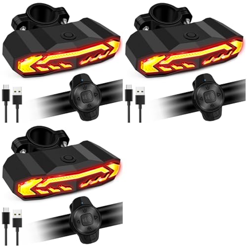 NineLeaf Fahrrad Alarmanlage, smarte Alarmanlage Motorrad, drahtlose Fernbedienung für E-Bikes, Roller, Motorräder, Vibration Sensor, 110dB, IP65 wasserdicht, USB-C,3PK