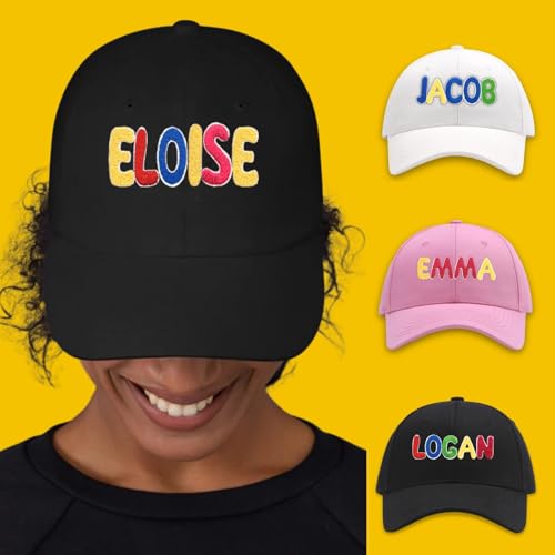 Custom Toddler Hat, Personalized Name Embroidery Boys Girls Baseball Cap，Baby Gift Trucker Hat for Kids Adults3