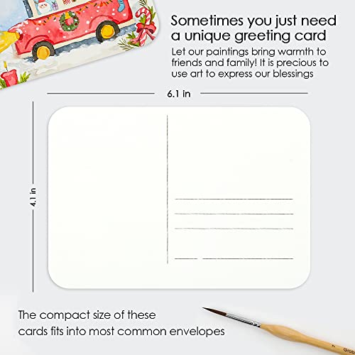 Grabie Watercolor Postcards, 100% Cotton, 24 Sheets, 4.1X5.9 Inches, 140Lb (300Gsm), Blank Note Cards For Watercolor Journal, Art Supplies For Thank You Notes, Invitations, And Greeting Cards #TOP2