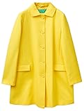  United Colors of Benetton Damen Cappotto 2JZADN01Z Coat, Giallo 25K, 44