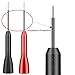 4 Pack 2mm Extended Needle Test Probes, 600V/10A Non-Destructive Insulation Wire Piercing Needle Stainless Steel Extra Thin Electrical Needle multimeter Probe for Fluke Meter Test Lead (Black-Red)