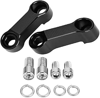 Extensor de espelho retrovisor, adaptador extensor de espelho de motocicleta, extensor de espelho retrovisor para levantar o espelho traseiro em 3 cm e estender até 4 cm, ampliar o alcance de visualização