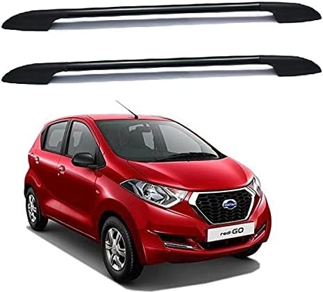 SHOPONE CAR ROOF Rail for DUTSUN REDI-GO Black