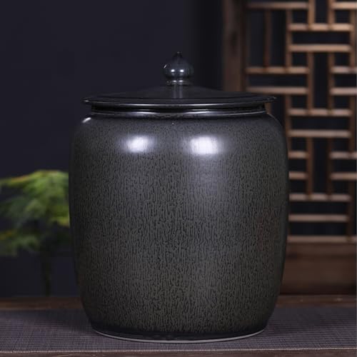 Bocal à riz en céramique 25 kg : l'excellence du stockage artisanal