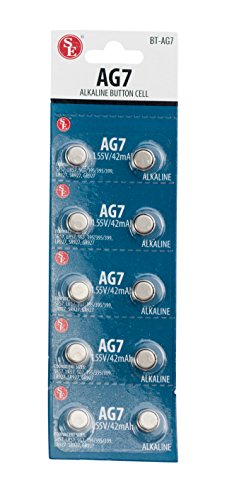 Baterías de botón alcalinas SE AG7 (10 unidades) miniatura 1