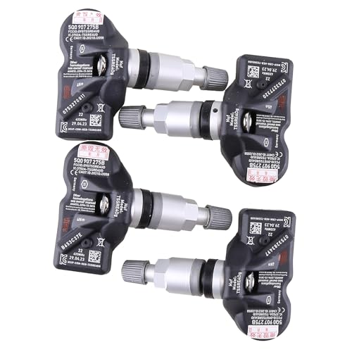 EUWLY 4Stück 5Q0907275B Reifendrucksensoren 433MHz Kompatibel für VW Passat Porsche Skoda Seat