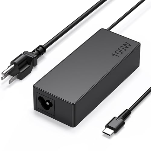 Image of USB C Laptop Charger - 100W USB C Charger, Fast Charging for Lenovo, ThinkPad, HP, Asus, Acer, MacBook, MSI, Dell Computer Tablet Chargers Adapters Type C Power Cord Compatible with 90W 65W 45W PD 3.0