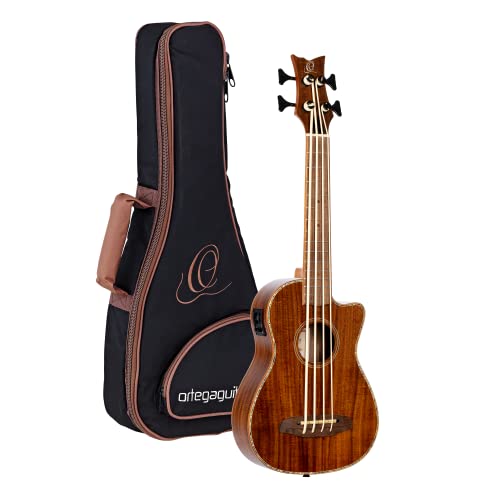 Ortega Guitars Basse de Voyage électro-acoustique – Série Lizard – Ukulélé Basse – housse incluse – Acacia, Acajou… - Les Beatles, Paul McCartney, John Lennon, RIngo Starr, George Harrison Ortega Guitars Basse de Voyage électro-acoustique - Série Lizard - Ukulélé Basse - housse incluse - Acacia, Acajou…