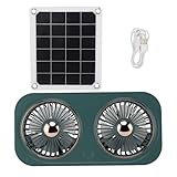 Nudorpn Ventilatore per cucce di cani, 20 W, ventilatore solare per cottage, resistente al...