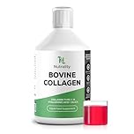 Nutrality Bovine Collagen Peptides Sugar Free | 10,000mg Type 1 | Collagen Supplements for Women Peptides, Hyaluronic Acid, Biotin | Strawberry Flavour | Healthy Skin, Hair, Nails | 500ml