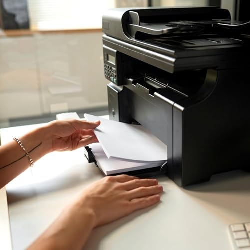 druckerpapier a4, weiß, 80 g/m², 500 Stück | Kopierpapier Premium für Tintenstrahl, Laserdrucker und Kopierer, perfekt hochweiß, den Heim- und Bürogebrauch