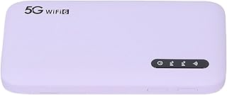 Cryfokt 5G Mobile Hotspot High Speed WiFi6 Travel Router for Fast Internet Connection for Up to 16 Devices, Purple