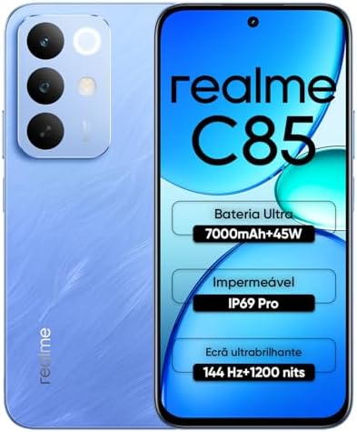 Celular Realme C85, 6GB RAM 128GB ROM Tela de 6.8" 144Hz 7000mAh ...