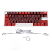 RGB Backlighting: This 61 key mechanical keyboard features dynamic RGB backlighting with multiple lighting effects, adjustable brightness, and speed settings. The translucent keycaps amplify the vibrant glow, creating an immersive atmosphere whether ...