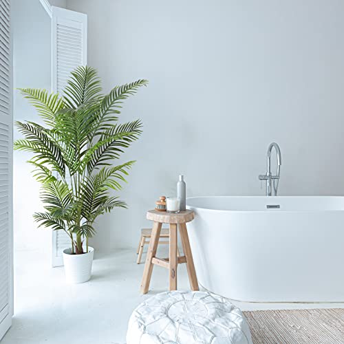 Ferrgoal Artificial Palm Tree, 6Ft Fake Areca Palm Plant With 20 Trunks Potted Faux Tree Tropical Décor Tall Fake Plants For Home Indoor Entryway Office Living Room 2Pack #TOP2