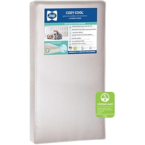 Sealy Cozy Cool 2-Stage Hybrid Waterproof Baby Crib Mattress Cover