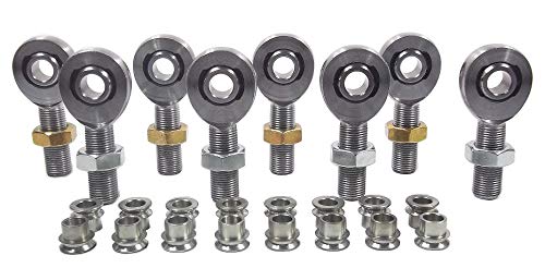 QSC 1/2 X 5/8-18 Chromoly 4-Link Rod End Kit with 1/2-3/8 High Misalignment Spacers, Rod End, Heim Joint