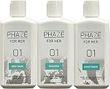 Illusion Systems Bundle - PhaZe for Her - Body Wash, Shampoo & Conditioner - Pack of 3