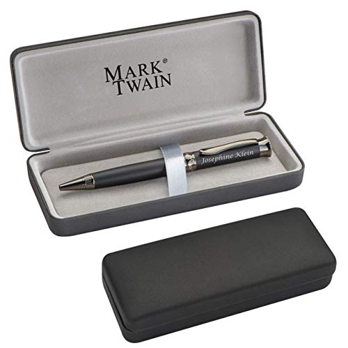 Coffret cadeau stylo Mark Twain : une idée cadeau d'anniversaire gravée en métal chic