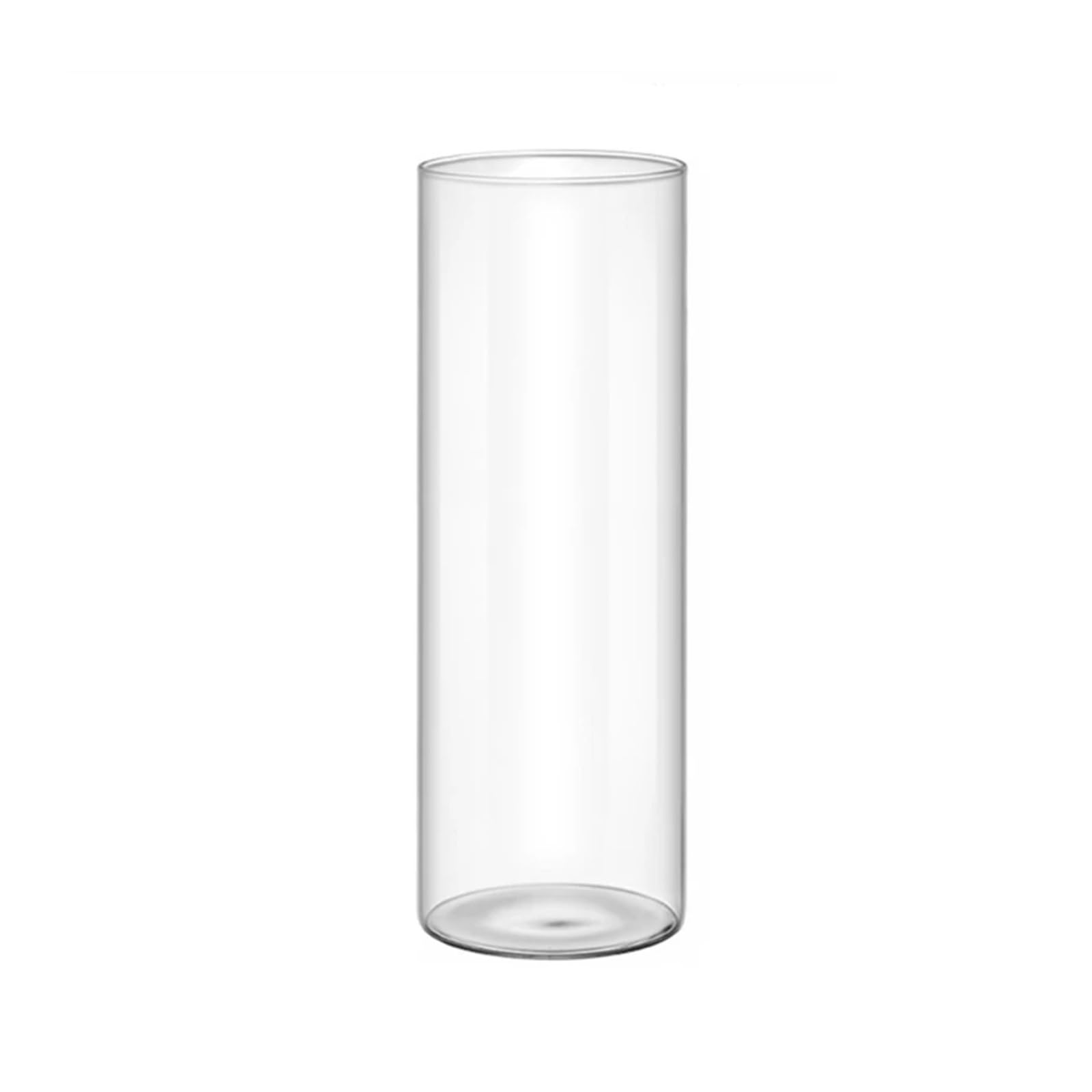 Vase Clear Glass Vase Cylinders For Centerpieces Weddings Party(20cm high)