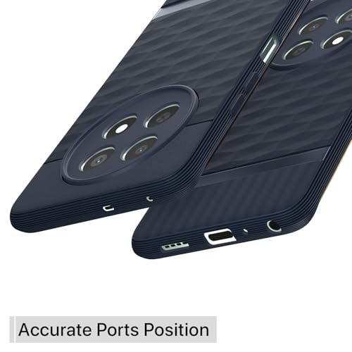 Image of Outlouders Bumper Case for Realme Narzo 70x 5G / N65 / Realme 13 /12 / 12X 5G / C65 | Full Camera Protection | TPU Soft Flexible Shockproof Back Cover (Blue)
