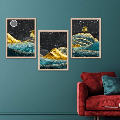 Image of kotart Modern Wall Art Framed Painting for Wall Decoration - Wall Paintings for Living Room, Bedroom - Big Size Wall Painting (Art 2, 19x25 inch)