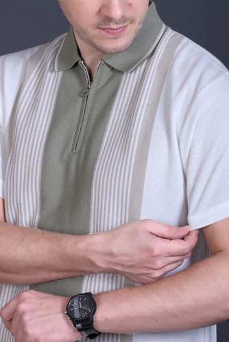 Image of GODFREY Half Cotton Polo T Shirt for Man with Pocket - Regular Fit Mens Collar Tshirt