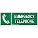 Brady 90927, Glow-In-The-Dark Exit and Directional Sign, (Pack of 5 pcs)