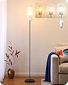 EDISHINE Floor Lamps for Living Room, 63.7in Minimalist Standing Lamp with 9W LED Bulb, 3 Color Temperature, Modern Corner Lamp for Bedroom, Nursery, Office, Foot Pedal Switch, Black