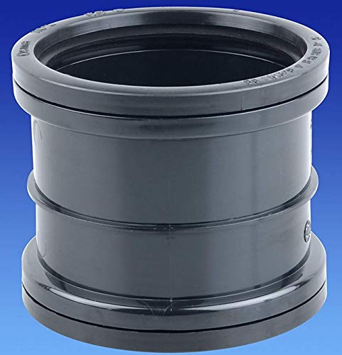 Osma Soil Black Wavin Osma Ring Seal Osmasoil 3S105 82Mm D/S Slip Double Repair Socket