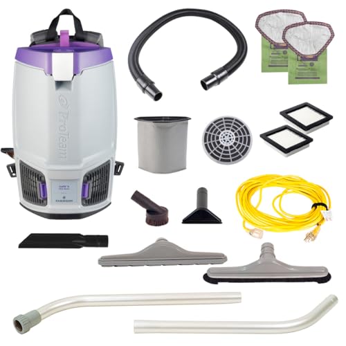 Image of ProTeam GoFit 6, 6 Quart Commercial Backpack Vacuum with Restaurant Tool Kit, 107849 (ProVac FS6 Replacement)