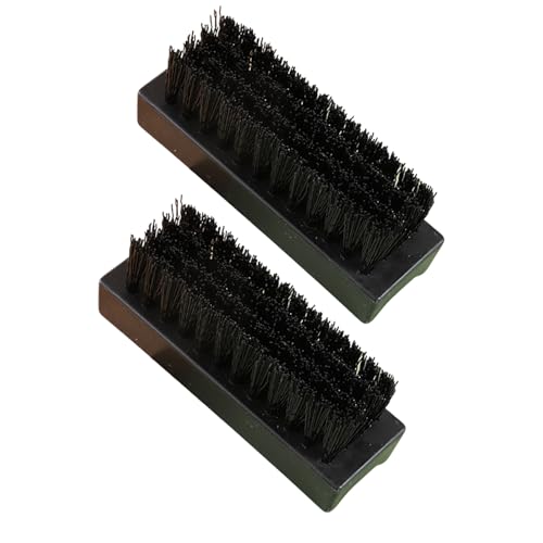 Homiladi Lot de 2 brosses à ongles | Brosses à ongles noires à poils rigides pour un nettoyage efficace | Brosse à poussière durable pour homme et femme | Brosse à récurer professionnelle avec poignée