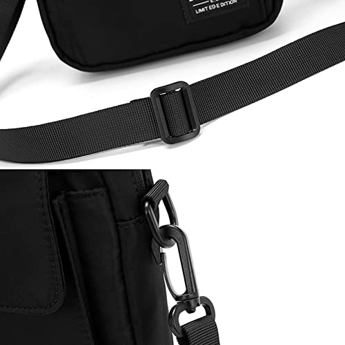 Bolsas de ombro casuais masculinas pequenas leves portáteis simples masculinas mini bolsa tiracolo c