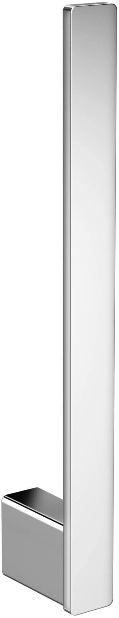 emco LOFT Reservepapierhalter für zwei Rollen, hochwertiger Toilettenpapierhalter zur Wandmontage, praktisches Badaccessoire zur senkrechten Montage, chromfarben, Chrom