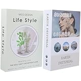 Photo Gallery rorpoir libro finto 2 pezzi per libreria e sala da tè carta design realistico dimensioni 22-26 cm decorazione creativa e oggetti di scena fotografici