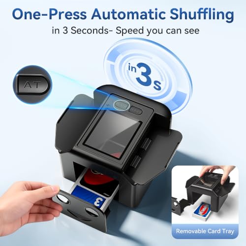 Image of Automatic Card Shuffler, Card Shuffler Machine for 1-2 Decks