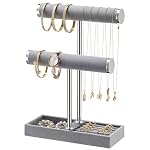 Josmimic – Josmimic Schmuck Organizer mit 2 Ebenen - Grau Schmuckstände